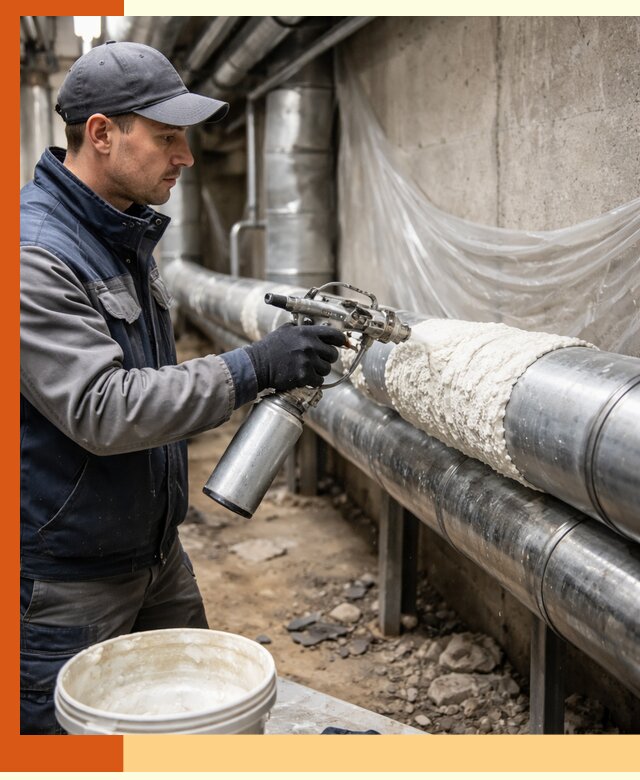 Утепление труб жидкой теплоизоляцией в Шатуре