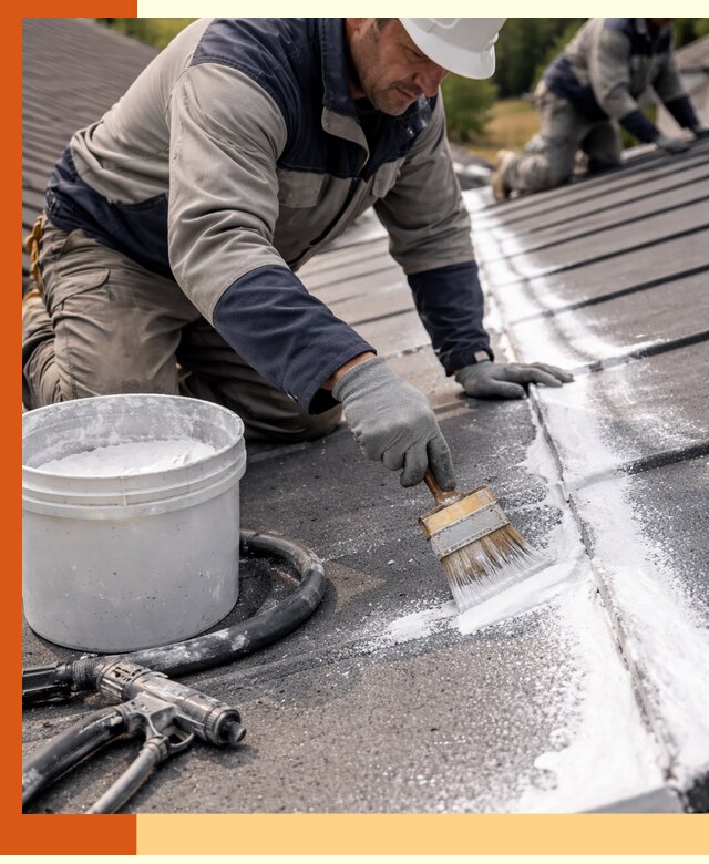 Утепление кровли жидкой теплоизоляцией в Шатуре