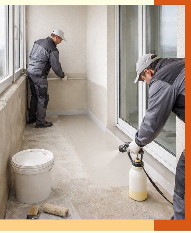 Утепление балкона жидкой теплоизоляцией в Шатуре от 5890 руб./м2 | ТепломастерШтр