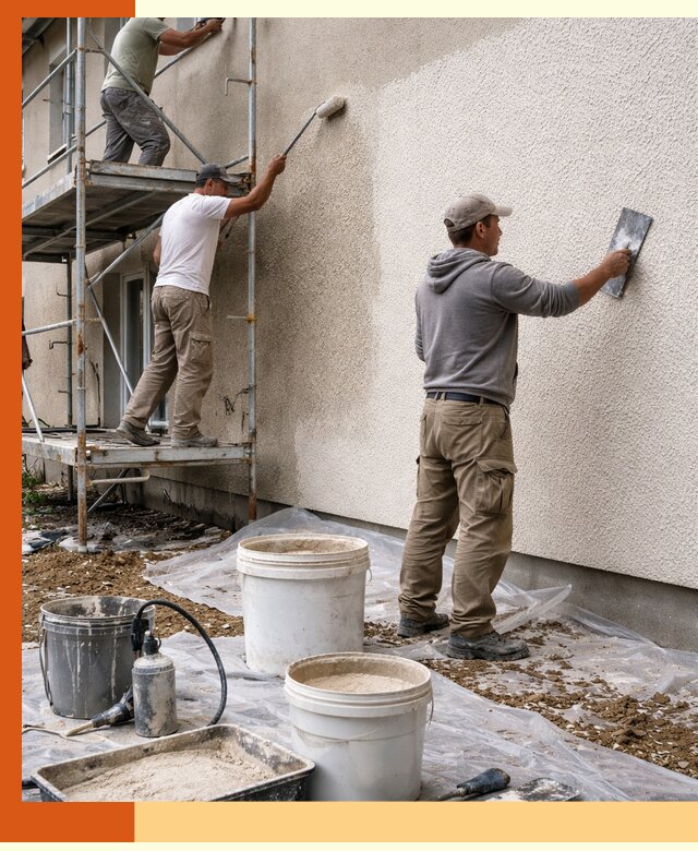 Утепление фасада жидкой пробкой в Шатуре