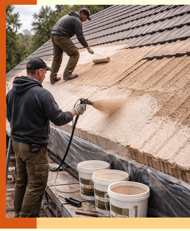 Утепление кровли жидкой пробкой в Шатуре для домов и зданий