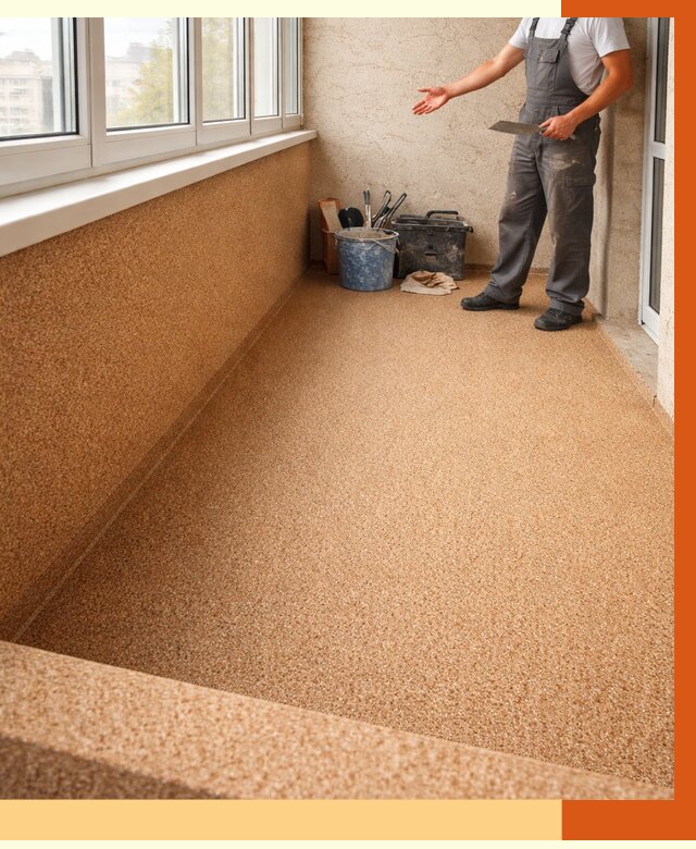 Утепление балкона жидкой пробкой в Шатуре от 3739 руб/м² под ключ | ТепломастерШтр