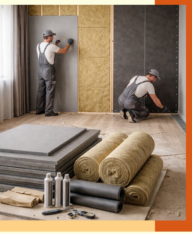 Шумоизоляция дома в Шатуре от 4610 руб/м2 — комплексная звукоизоляция под ключ | ТепломастерШтр