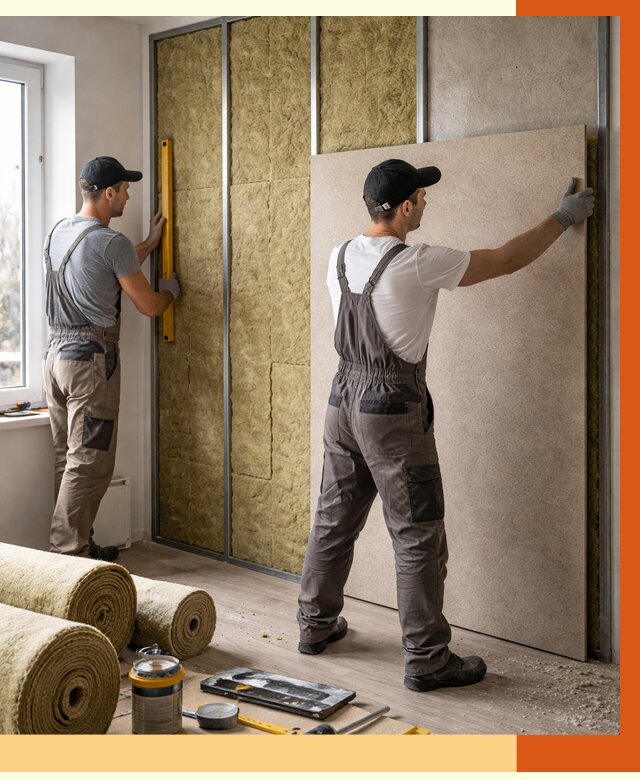 Шумоизоляция стен в Шатуре от 4610 руб/м2 — звукоизоляция стен под ключ | ТепломастерШтр