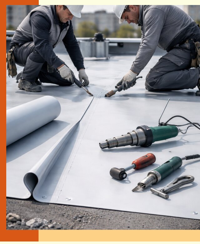 Гидроизоляция мембранной кровли в Шатуре: монтаж и ремонт быстро