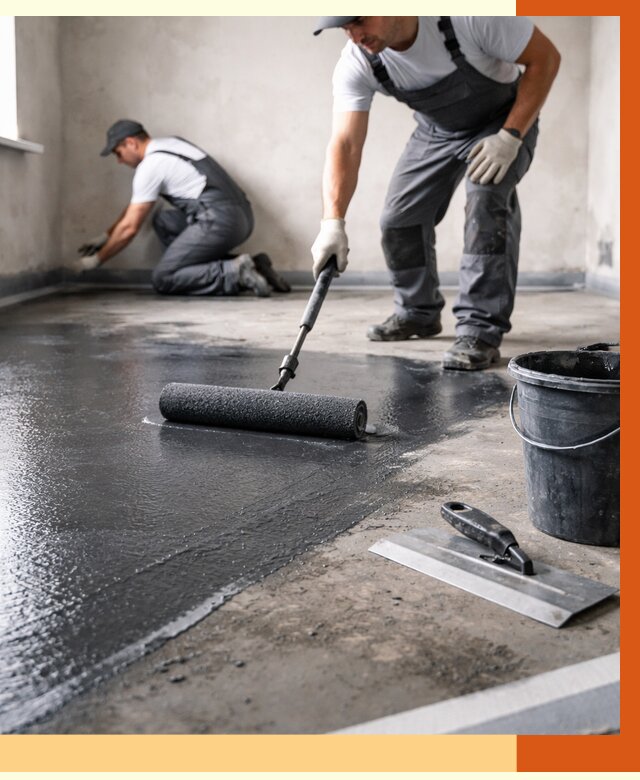 Профессиональная гидроизоляция пола в Шатуре от 8707 руб. под ключ | ТепломастерШтр