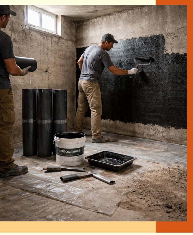 Гидроизоляция подвала в Шатуре от 3585 руб. под ключ | Профессионально — ТепломастерШтр