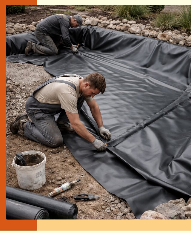 Гидроизоляция пруда в Шатуре: надежная защита и герметизация