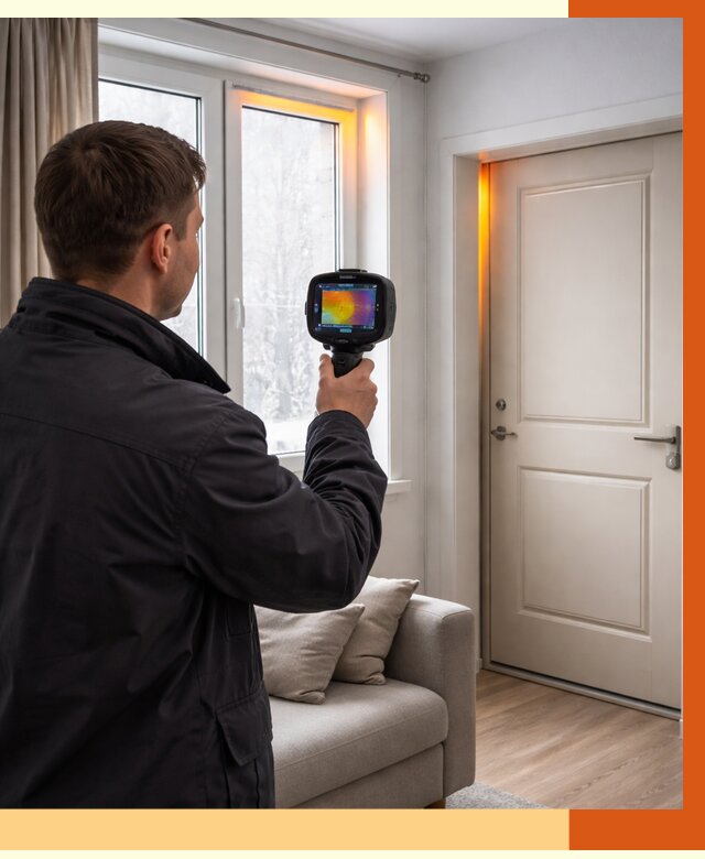 Тепловизионное обследование окон и дверей в Шатуре от 4610 руб. | ТепломастерШтр