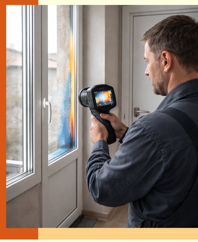 Тепловизионное обследование окон и дверей в Шатуре