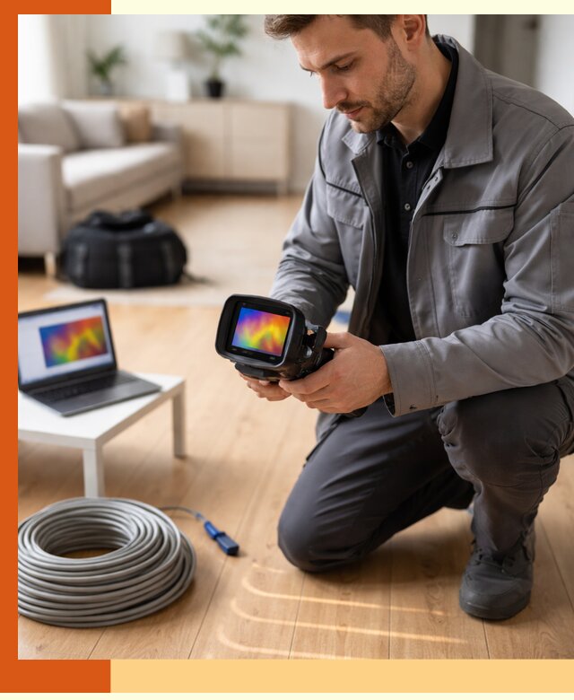 Тепловизионное обследование тёплого пола в Шатуре для точной диагностики