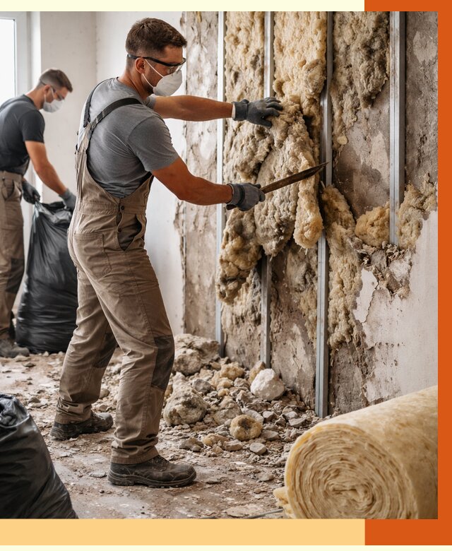 Демонтаж старого утеплителя в Шатуре от 3585 руб. — работы под ключ | ТепломастерШтр