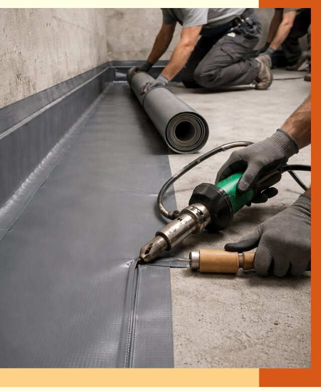 Монтаж гидроизоляционной мембраны в Шатуре от 1019 руб/м2 | ТепломастерШтр