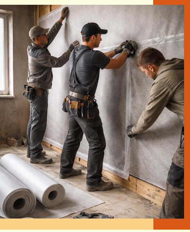 Монтаж ветроизоляции в Шатуре от 4610 руб./м2 — профессионально | ТепломастерШтр